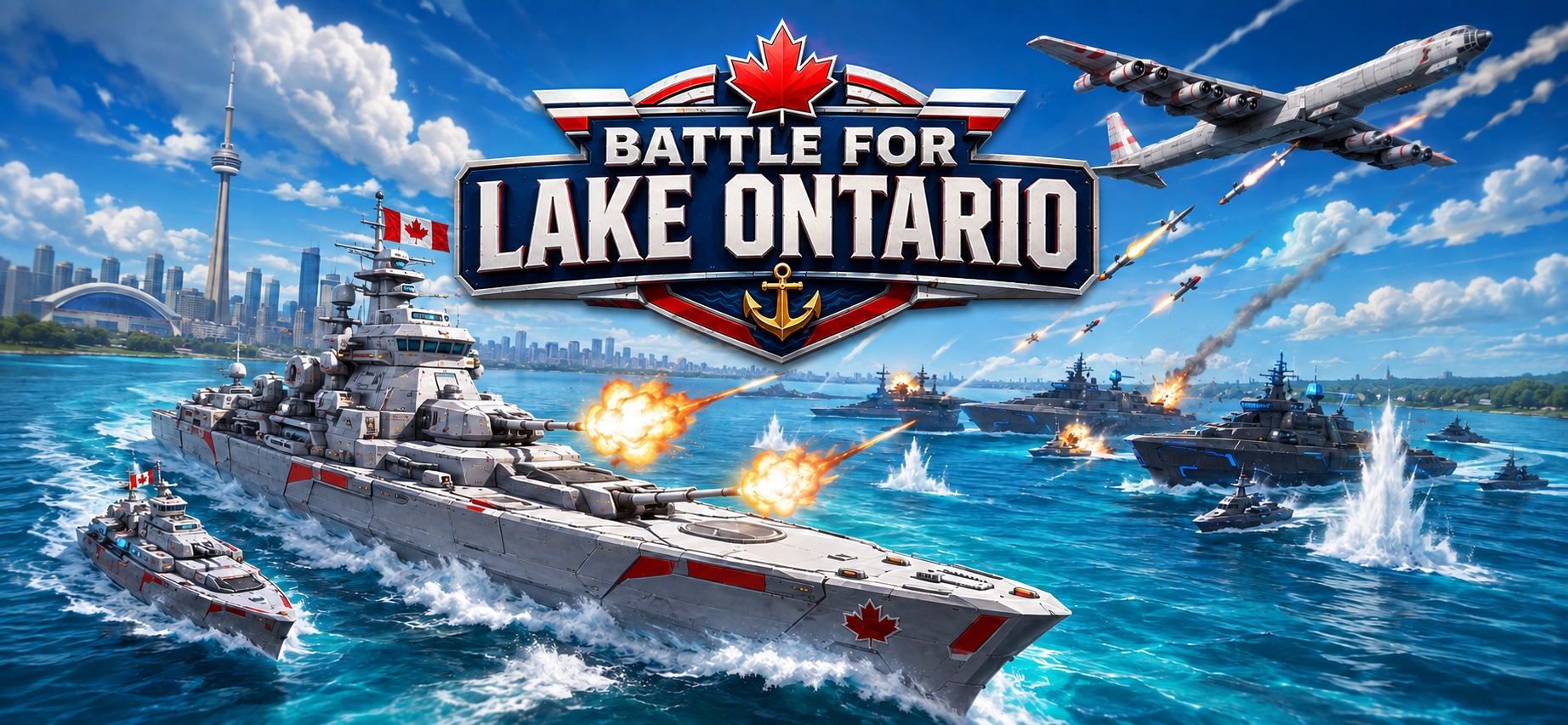 Battle for Lake Ontario Canadian naval battle artwork